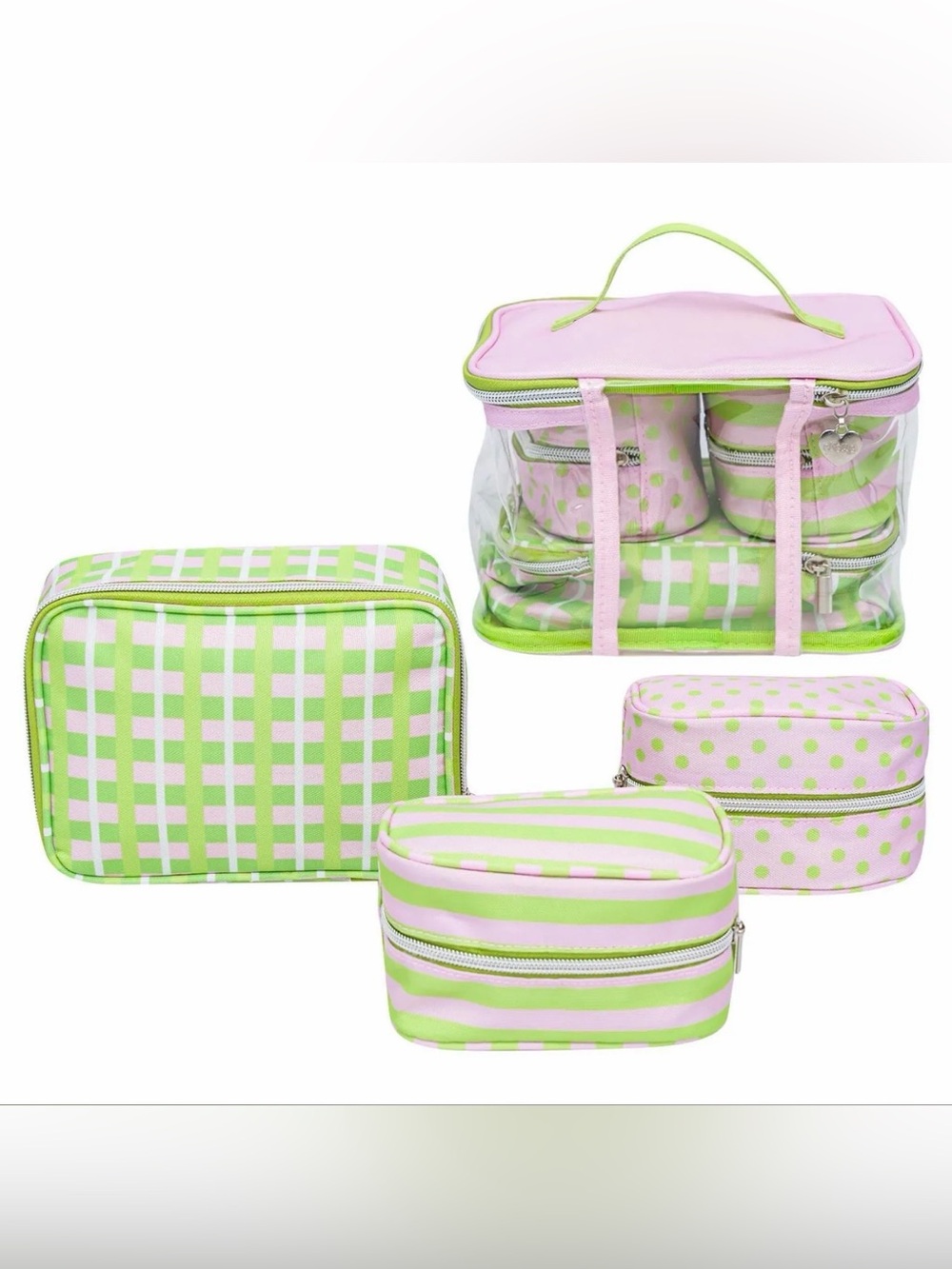 The Crème Shop Deluxe Travel Makeup Case 4pc